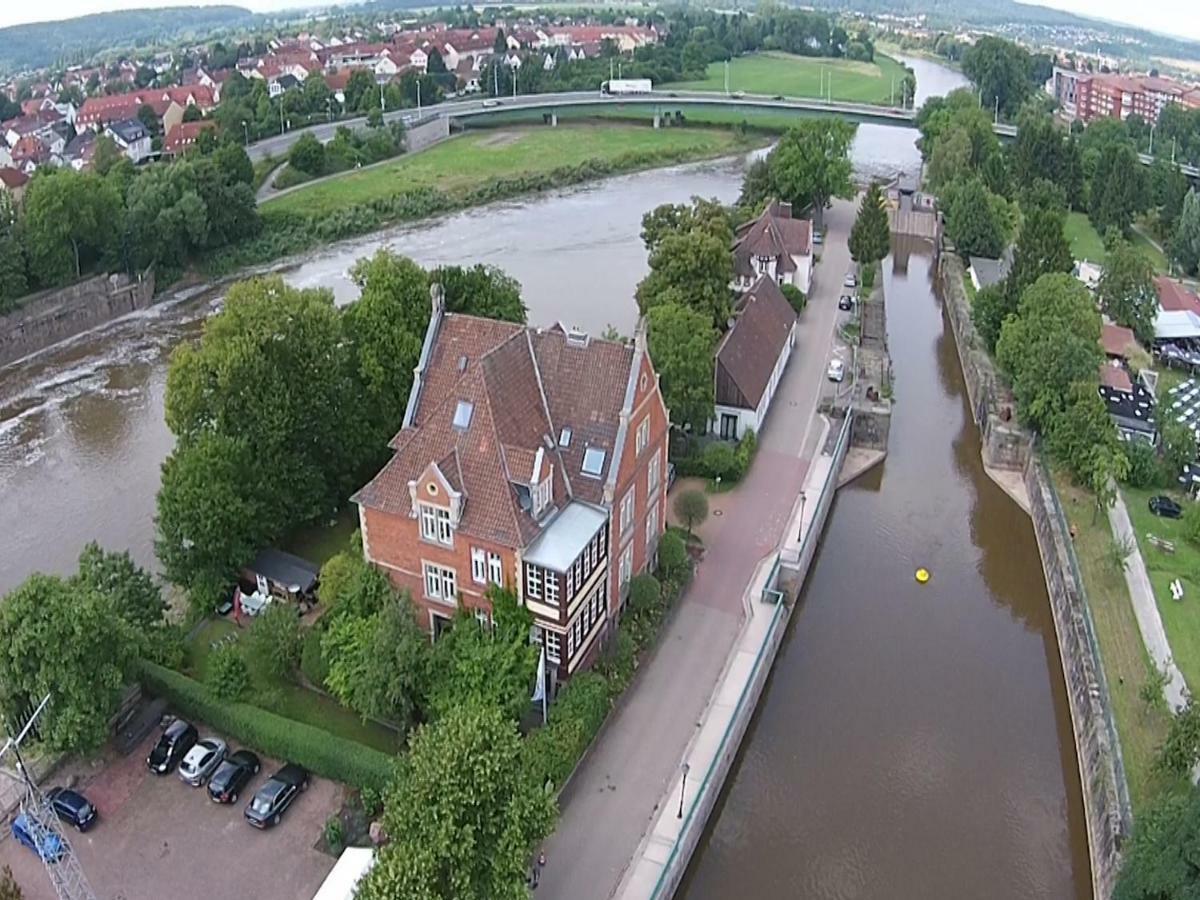 Ferienwohnung Schleusenhaus Hameln ハーメルン エクステリア 写真